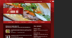 Desktop Screenshot of caphebanhmi.com